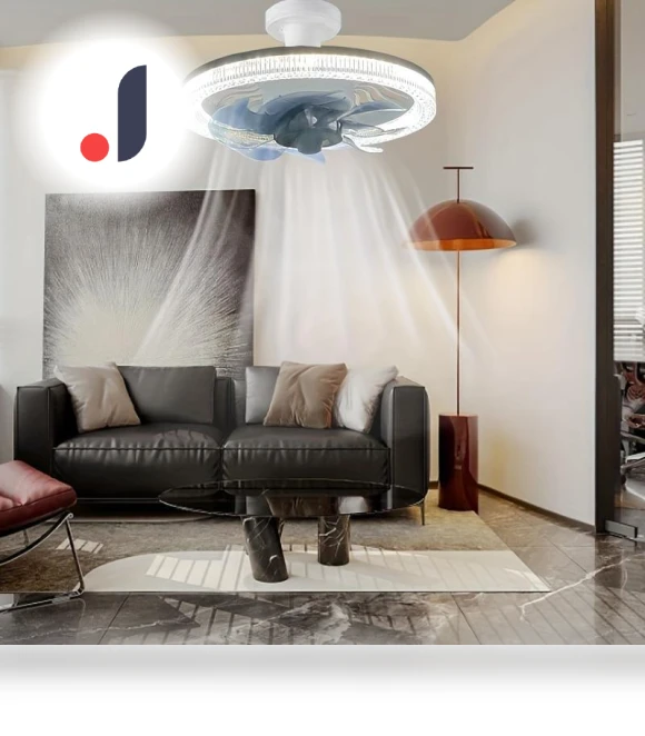 LED Fan with E27 Adapter Base and Remote Control — Ceiling Fans, Seahorse Home
