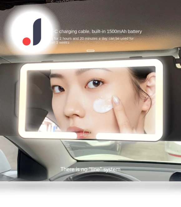 LED Makeup Mirror with Touch Control — Compact & Travel, NyPhoenix Auto