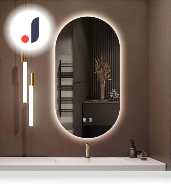 Oval Smart Mirror for Bathroom — Mirrors, Vinde Home