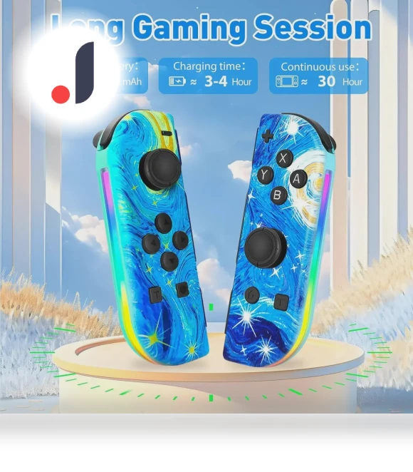 RGB Bluetooth Joycon Controllers — Gaming Controllers, Gaming Bay