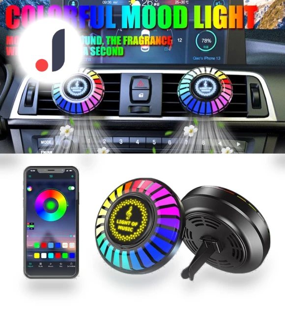 Smart Car Air Freshener with RGB Lighting and Music Sync — Car Air Fresheners, NyPhoenix Auto