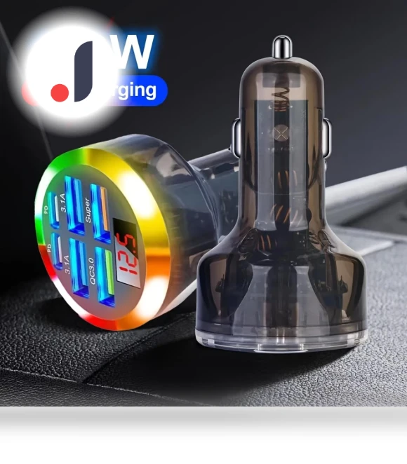 Smart Car Charger with Safety Protection — Chargers, NyPhoenix Auto