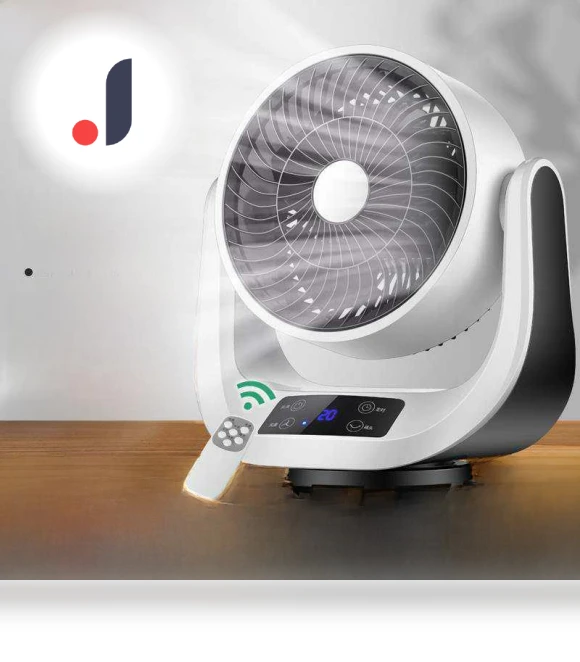 Smart Table Fan with Remote Control — Ceiling Fans, Camel