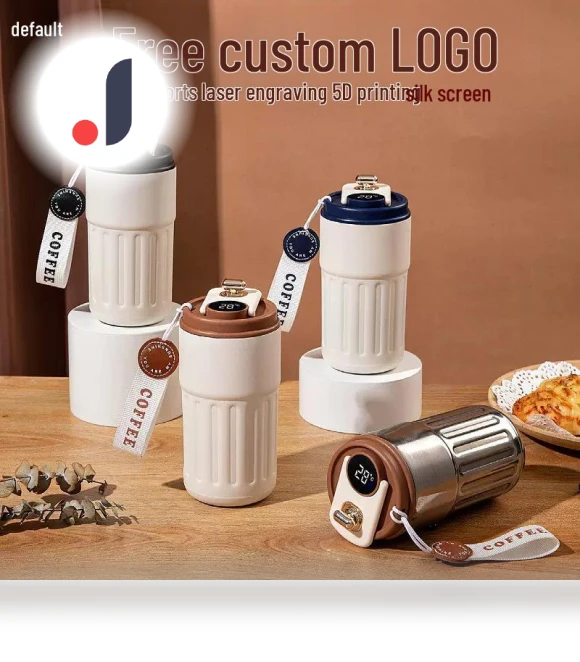 Smart Temperature Display Stainless Steel Mug — Beverage Warmers, TrendVibeCN