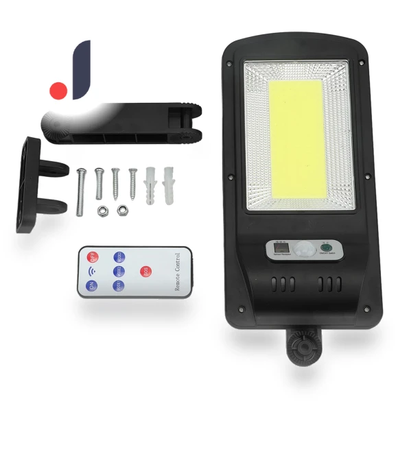 Solar Street Light with Motion Sensor — Outdoor Security & Flood Lighting, Fishine