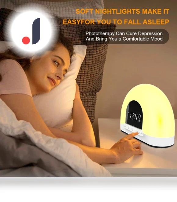 Sunrise/Sunset Simulation Alarm Clock with Smart Night Light — Alarms & Clocks, Daily necessities-V