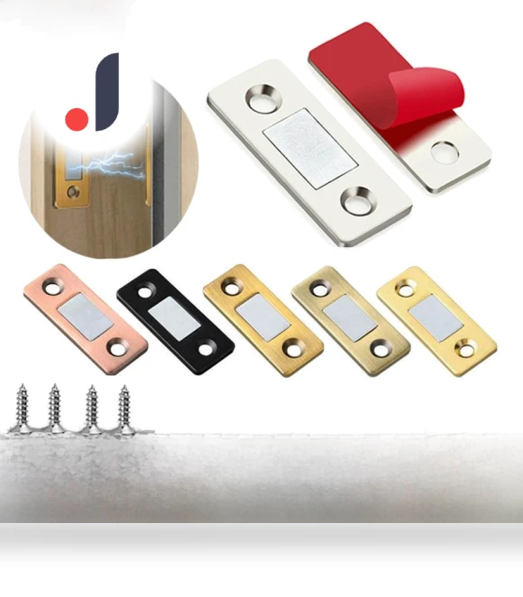 Ultra-thin invisible magnetic furniture latch for cabinet with touch opening — Catches, TrendVibeCN
