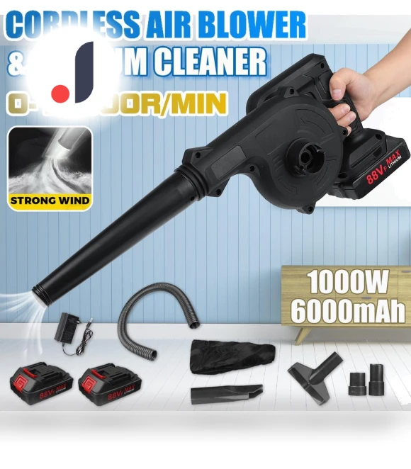 1000W 2-in-1 Cordless Electric Blower Vacuum — Leaf Blowers & Vacuums, Ideal Power Tool