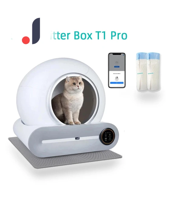 Automatic Self-Cleaning Enclosed Cat Litter Box — Litter Boxes, Crown Global