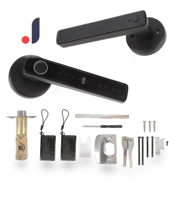 Smart Door Handle Lock with Fingerprint Scanner — Smart Home Security, Neoglint