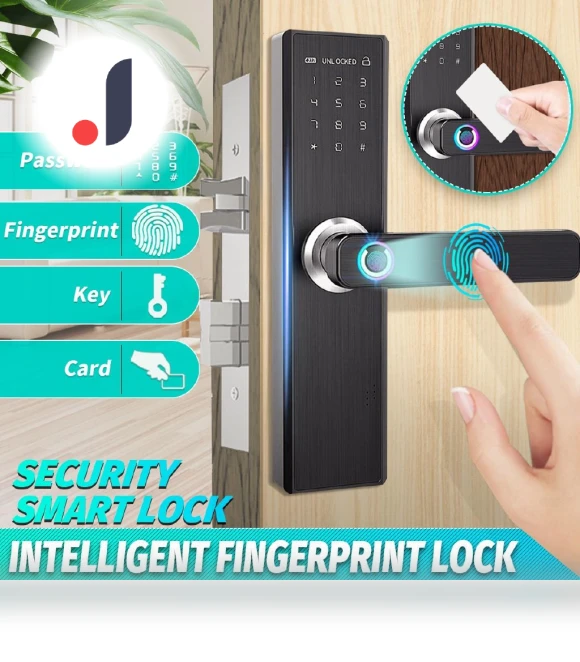 Smart Fingerprint Door Lock — Biometric Security, Decor Dream