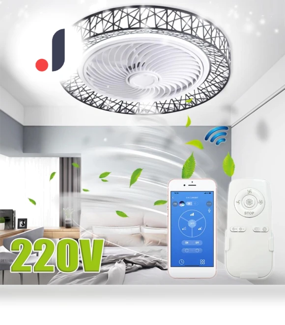 Smart LED Ceiling Fan with Light — Ceiling Fans, Decor Dream