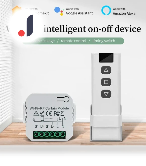 Smart WiFi Curtain Switch — Smart Home Hubs & Controllers, HIMO Group