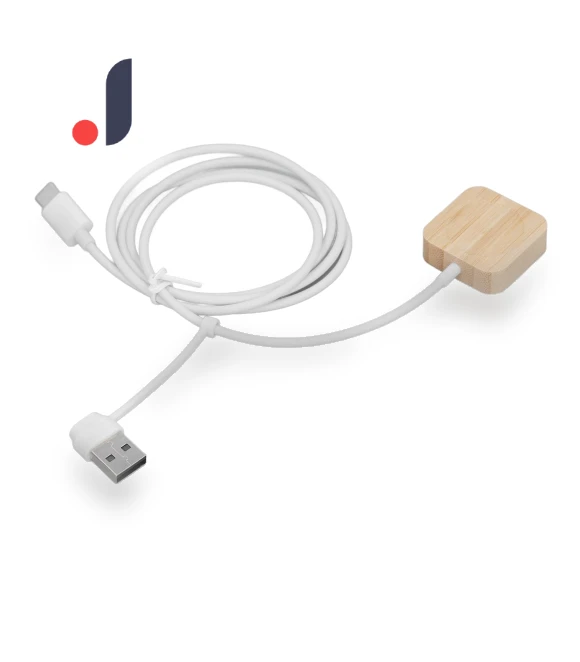 Wireless Charger Portable Bamboo Magnetic Smart Watch Charging Cable — Smartwatch Charging Solutions, DIYelecs