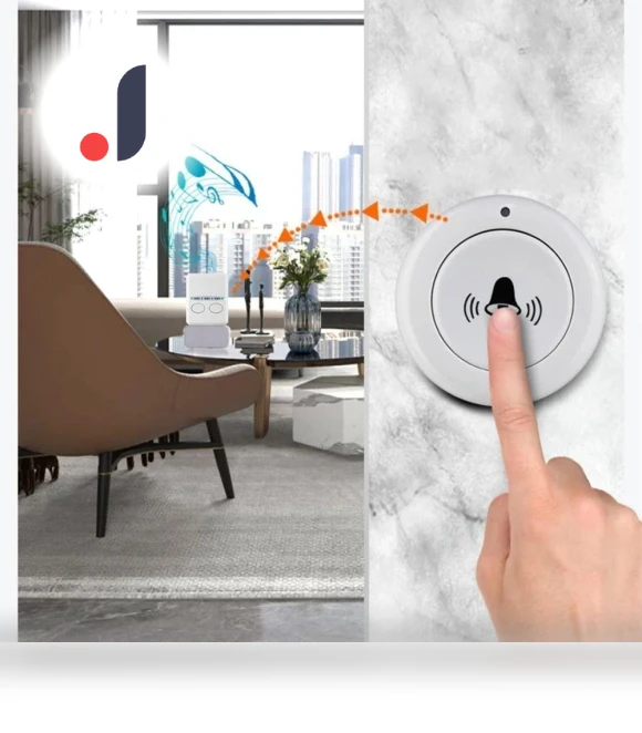 Wireless Doorbell — Push Buttons, Ruiming