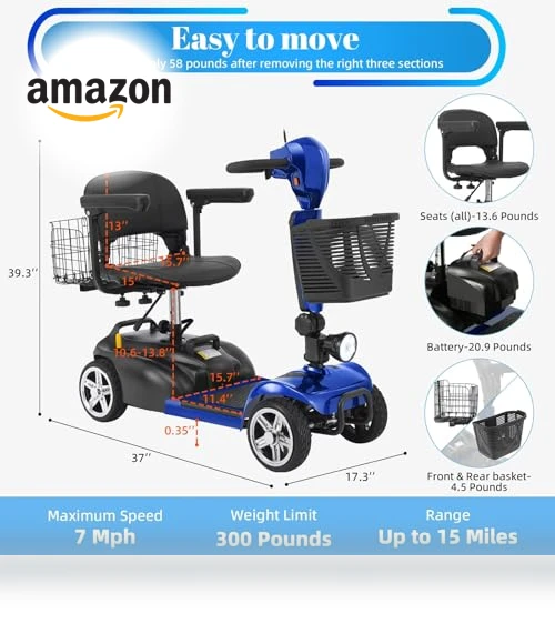 4 Wheels Mobility Scooter — Mobility Scooters, Ecomobi