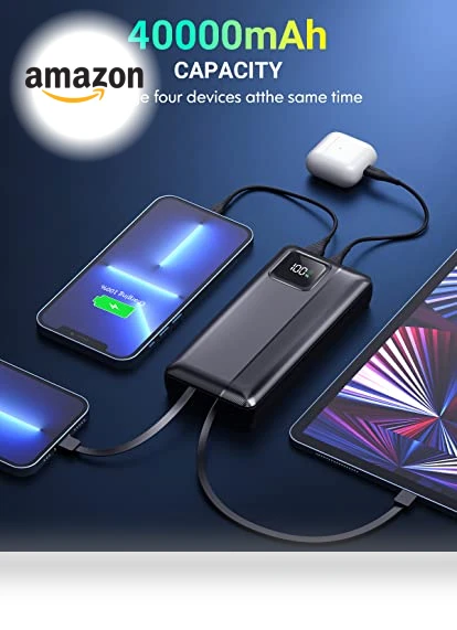 40000mAh Power Bank with PD 30W and QC4.0 Fast Charging — Chargers, Dongguan Xionel Electronic Technology Co., Ltd