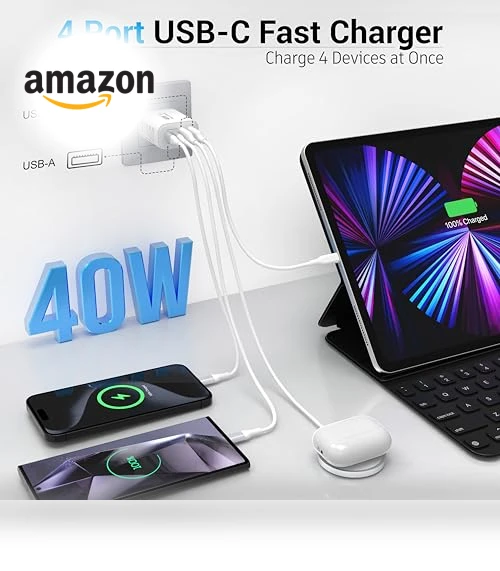 40W 4 Port Wall Plug Fast Charging Block — Chargers, Shenzhen Xihuida Electronics Co., Ltd.