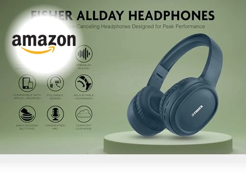 Active Noise Cancelling Headphones — In-Ear Headphones, Fisher