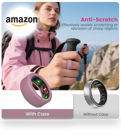 Anti-Scratch Elastic Silicone Protector Case — Smart Rings, BandRain