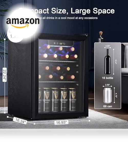 Beverage Refrigerator Cooler — Mini Fridges, Antarctic Star