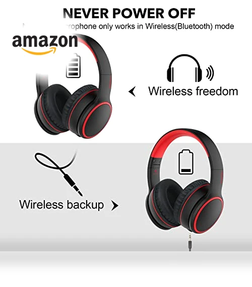 Bluetooth Headphones Over Ear — Over-Ear Headphones, RORSOU