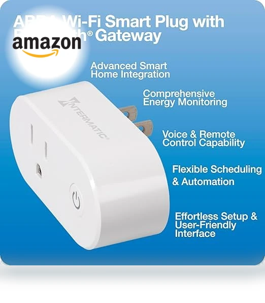Bluetooth Surface Switch with Smart Plug/Gateway — Automated Timers, Intermatic
