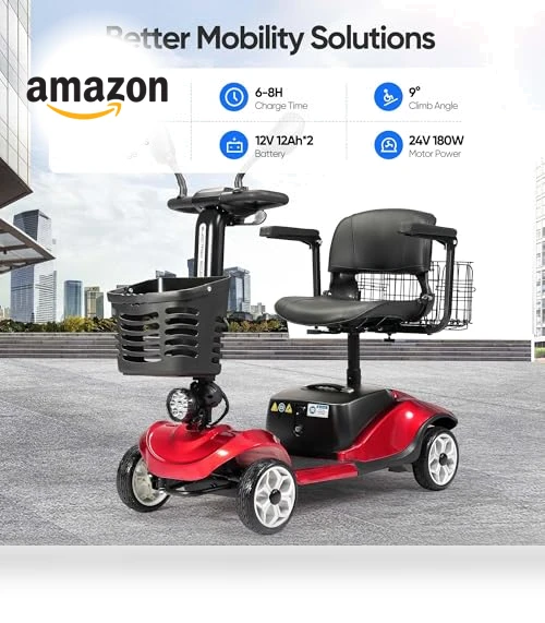 Compact 4 Wheel Mobility Scooter — Electric Self-Balancing Scooters, VERPAL
