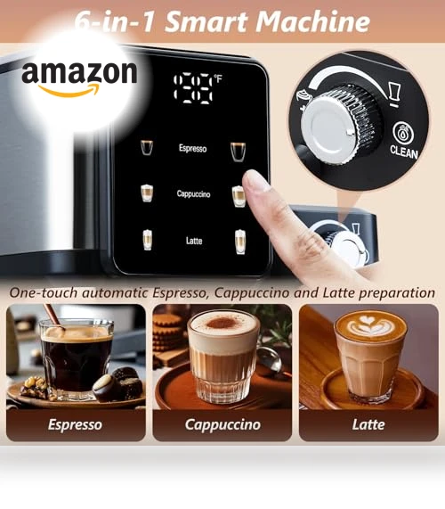 Espresso and Cappuccino Machine — Coffee & Espresso Combos, Tesslux
