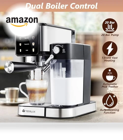 Espresso and Cappuccino Machine — Coffee & Espresso Combos, Tesslux