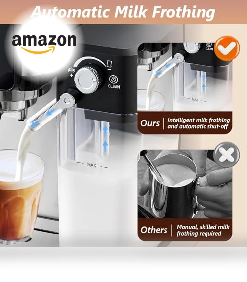 Espresso and Cappuccino Machine — Coffee & Espresso Combos, Tesslux