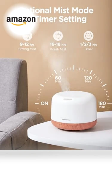 Essential Oil Diffuser with Remote Control — Diffusers, InnoGear