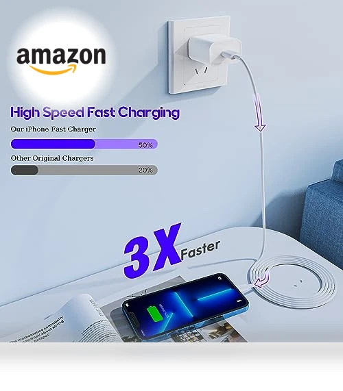 Fast iPhone Charging Cable and Wall Charger Set — Chargers, Shenzhen Jiaxingyuan Technology Co., Ltd.