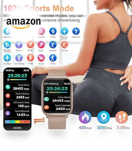 Fitness Tracker Watch with Heart Rate Monitor — Smartwatches, RifePhi