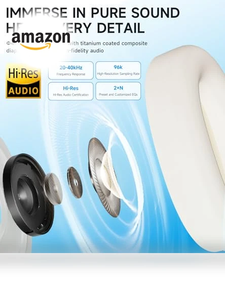 Hybrid Active Noise Cancelling Headphones — Over-Ear Headphones, EDIFIER