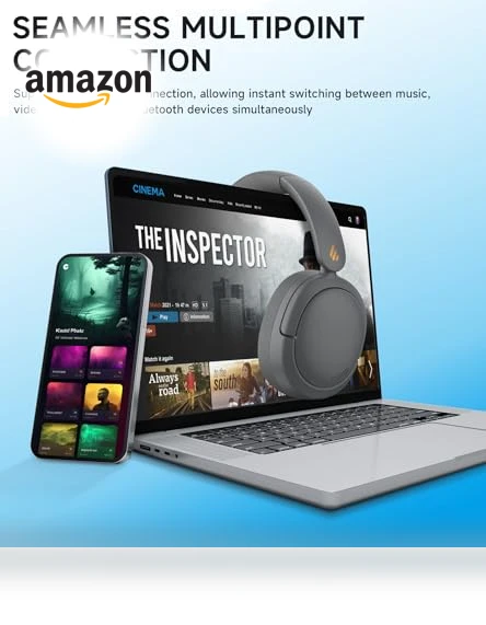 Hybrid Active Noise Cancelling Headphones — Over-Ear Headphones, EDIFIER