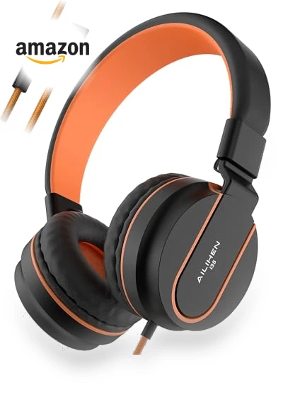 Kids Headphones with Microphone — In-Ear Headphones, AILIHEN