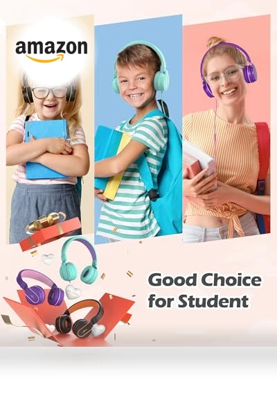 Kids Headphones with Microphone — In-Ear Headphones, AILIHEN