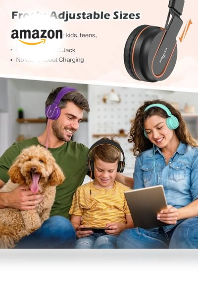 Kids Headphones with Microphone — In-Ear Headphones, AILIHEN