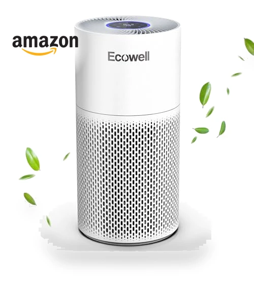 Large Room Air Purifier with Air Quality Sensor — Activated Carbon Air Purifiers, ECOWELL