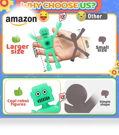 Magnetic Robot Men Travel Toys — Magnets