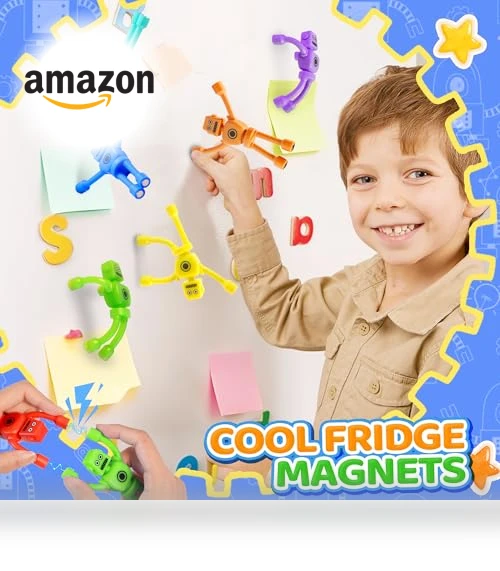 Magnetic Robot Men Travel Toys — Magnets