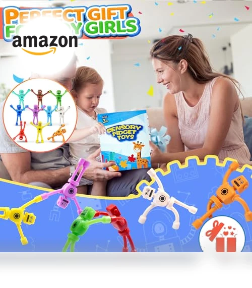 Magnetic Robot Men Travel Toys — Magnets