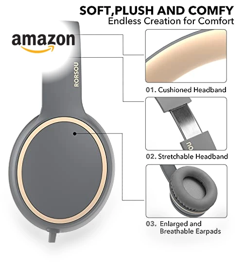 Over-Ear Headphones with Microphone — Over-Ear Headphones, RORSOU