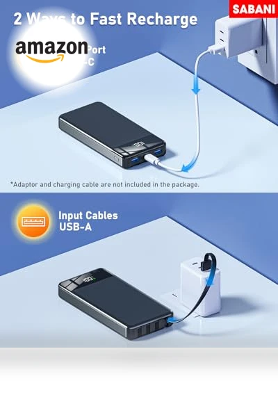 Portable Charger 35000mAh Power Bank — Chargers, SABANI