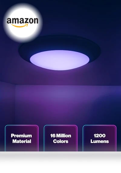 Smart Disk LED Flush Mount Ceiling Light — Overhead Lighting, Sunco Lighting