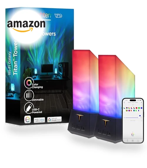 Smart Gaming Tabletop Galaxy Projector Night Light — Night Lights, Enbrighten