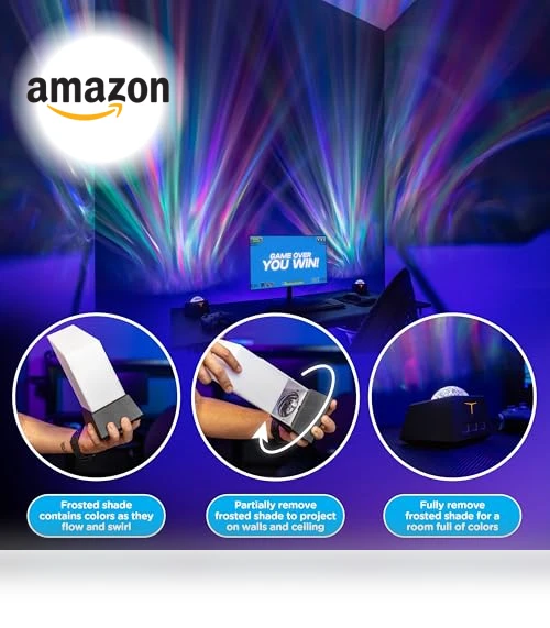Smart Gaming Tabletop Galaxy Projector Night Light — Night Lights, Enbrighten