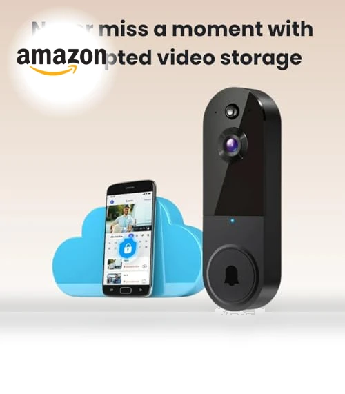 Smart Wireless Video Doorbell Camera — Smart Home Security, Generic