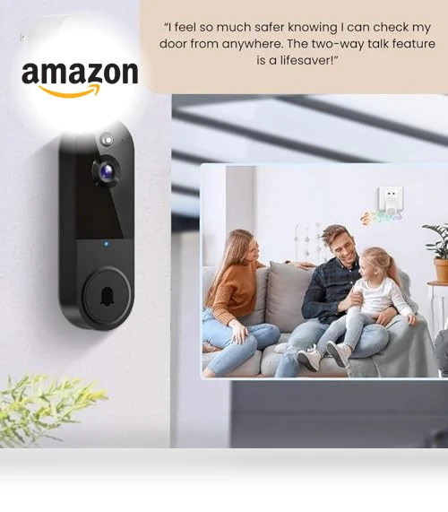 Smart Wireless Video Doorbell Camera — Smart Home Security, Generic